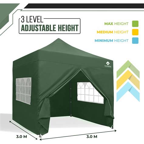 Adam And Bryson Caldarius Gazebo 3x3 Heavy Duty Pop Up Gazebo