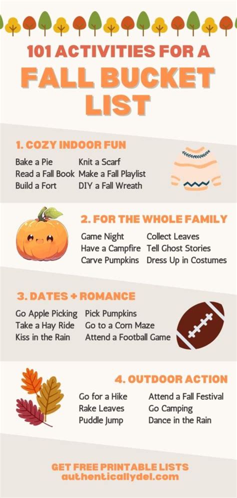 101 Unique And Fun Fall Bucket List Ideas For 2024 Authentically Del