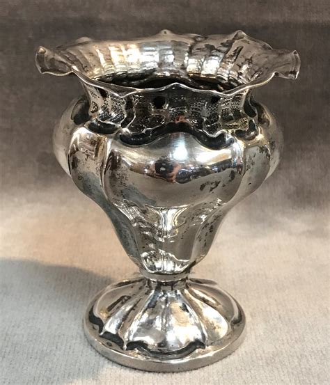 Italian 800 Silver Vase