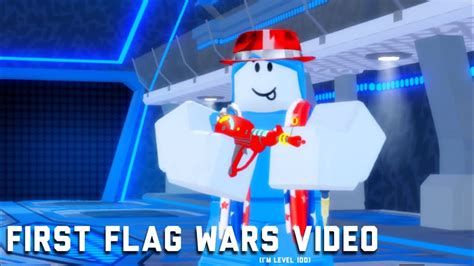 First Flag Wars Video Level Gameplay In Roblox Flag Wars Youtube