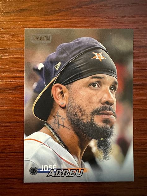 Topps Stadium Club Jose Abreu Houston Astros Black Foil