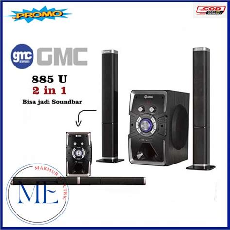 Jual Speaker Aktif Gmc U Bluetooth Multimedia Subwoofer Bass