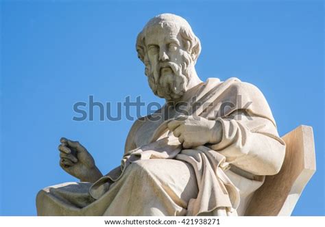 Statue Ancient Greek Philosopher Plato Athens Stock Photo (Edit Now) 421938271