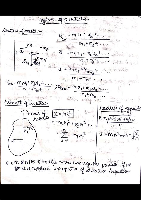 Solution Center Of Mass And Rotational Motion Formula Sheet Studypool