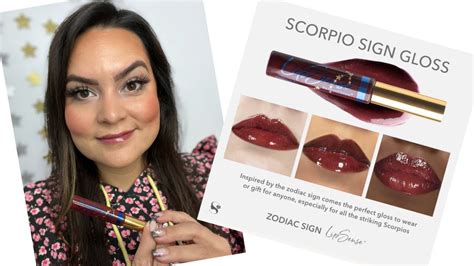 Scorpio Sign Gloss By Senegence Try On New Zodiac Gloss Berry