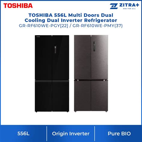 Toshiba L Multi Doors Dual Inverter Refrigerator Gr Rf We Pgy