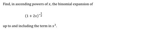 General Binomial Expansion Cie A Level Maths Pure 3 Questions And Answers 2020 Easy Save My