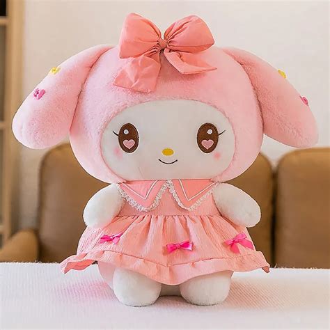 Sanrio Plush Doll Kawaii Princess Dress Kulomi Plush Toy Cute My Melod