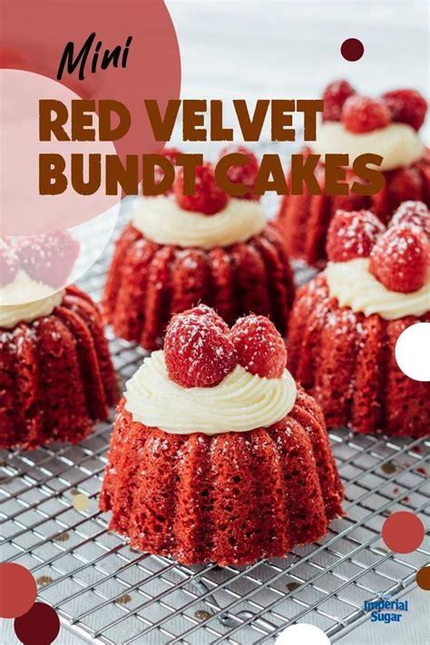 Mini Red Velvet Bundt Cakes Imperial Sugar Recipe In Mini