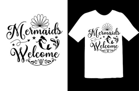 Premium Vector Mermaid Svg Tshirt Mermaid Svg Mermaid Svg Design