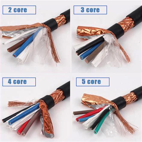 Bare Copper Couductor Al Foil Braid Single Double Shield Cable Wire