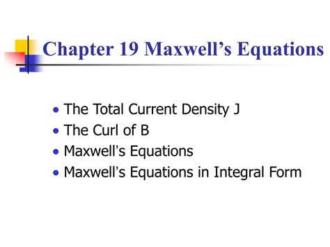 Ppt Chapter Maxwells Equations Powerpoint Presentation Free