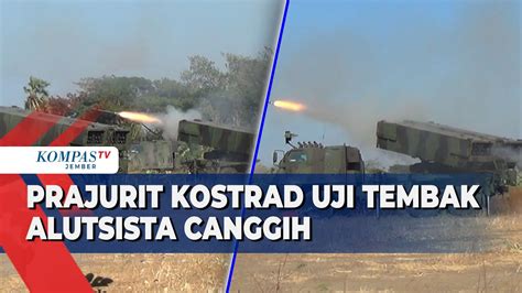 Ratusan Prajurit Kostrad Gelar Latihan Menembak Menggunakan Roket MLRS