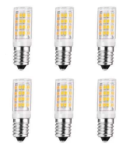 6x Lâmpada Halopin Led E14 5w 52 Led Para Lustres E Arandela Cor da luz