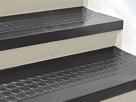 Stair Treads Rubber 48 X 12 Black H 3655bl Uline