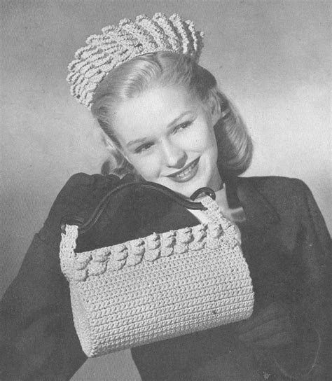 1940s Crochet Patterns Free Simple Boat Neck Full Skirt Dress Tutorial