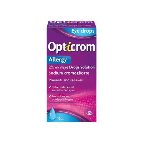 Opticrom Allergy Eye Drops 10ml Healthwave