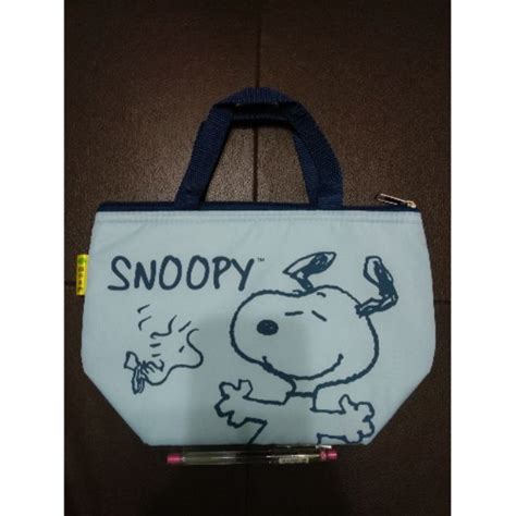 全新 可面交 Snoopy 史努比 保溫袋 保冷袋 便當袋 提袋 環保袋 輕巧 國泰產險2020 蝦皮購物