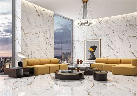 Larisa Gold Marble Porcelain Tiles From Alistair Mackintosh