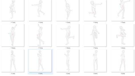 【トレス素材】女性立ち絵ポーズ集【商用可】 Illust Pose Dlsite 同人