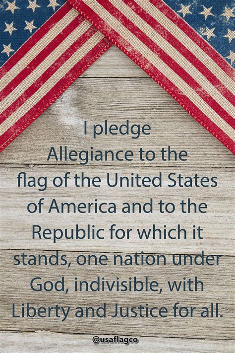 Pledge Of Allegiance To The Flag Artofit