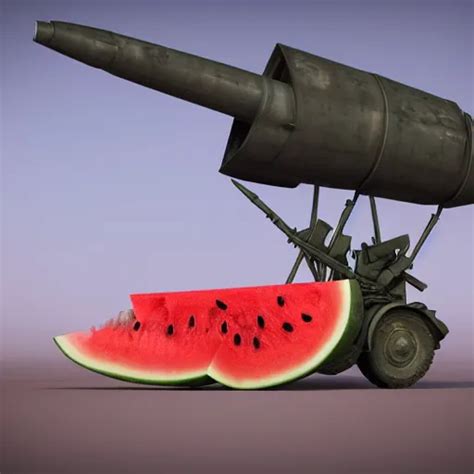 Watermelon As Military Himars Vehicle With Epic Stable Diffusion