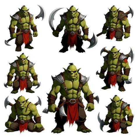 page  orc concept art vectors illustrations