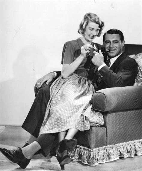 Cary Grant And Wife Betsy Drake In A Promotional Still For Their Film