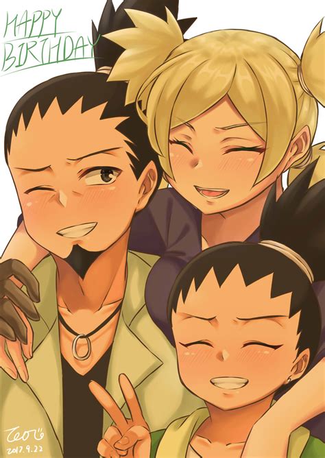 Temari Nara Shikamaru And Nara Shikadai Naruto And 1 More Drawn By