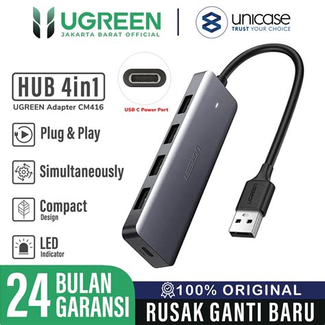 Jual Adapter Converter Hub Port In Ugreen Usb A Type C Splitter