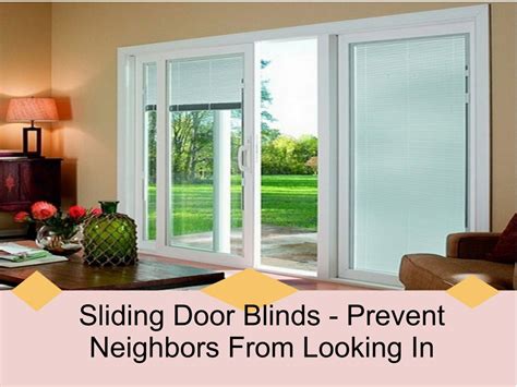 PPT - Sliding door blinds- prevent neighbors from looking in PowerPoint