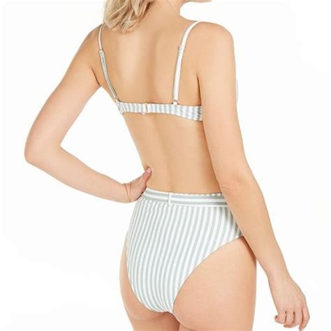 Weworewhat Swim Weworewhat Striped Lydia Underwire Bikini Sz L