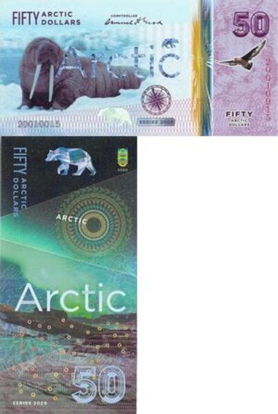 Arctic Dollars Walrus Arctic Territories Numista