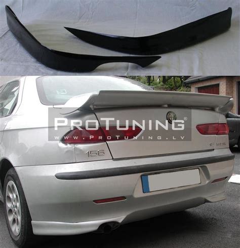 Rear Bumper Side Splitters Addon Flaps For Alfa Romeo 156 In Rear