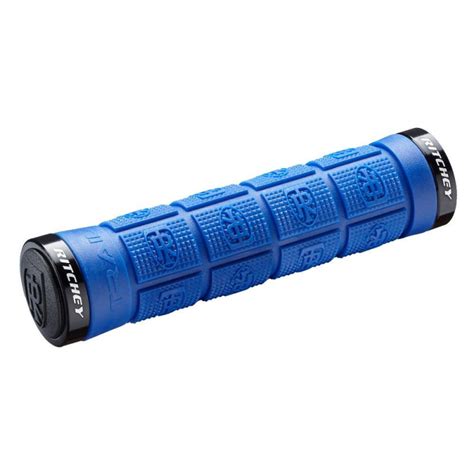 Poignées de guidon RITCHEY caoutchouc vtt WCS Trail Locking bleu royal