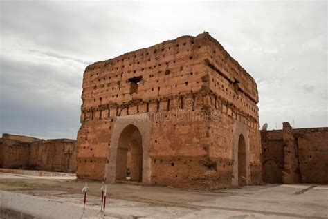 EL Badi Palace In Marrakesch Stockbild Bild Von Marokko Marrakesch