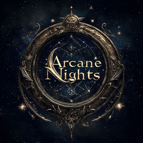 Mysterious Arcane Nights Logo Design Premium Ai Generated Image
