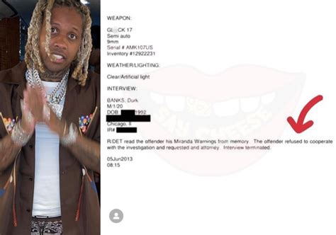 Say Cheese 👄🧀 On Twitter Lil Durks Paperwork From 2013 Surfaces And