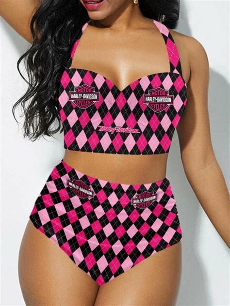 Harley Davidson Sexy Print Bikini Swimsuit VD Motortee