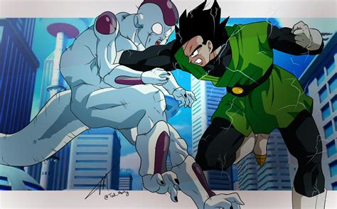 Gohan x Frieza from "Fusion Reborn" done by me! : r/dbz