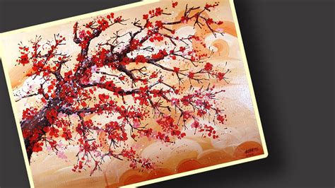 Cherry Blossom Tree How To Draw Cherry Blossom Tree Easily Beginner Drawing Bhavan S Art