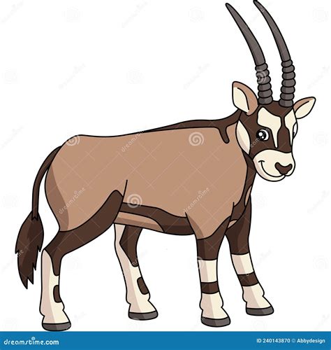 Oryx Illustration Drawing Engraving Ink Line Art Vector