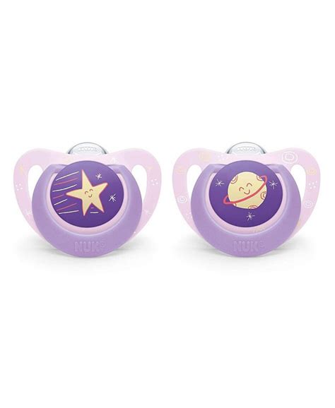 Nuk Orthodontic Pacifiers 0 6 Months Space Pink 2 Pack Macys