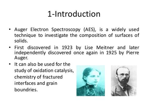 Auger electron spectroscopy