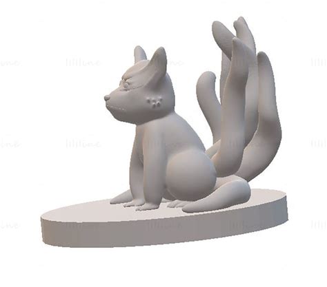 Kurama Kyubi Naruto D Model Ready To Print Stl