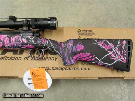 Savage Axis Xp Bolt Action 7mm 08 Rem Pink Muddy Girl With Scope 19977