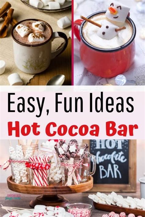 Easy Fun Hot Cocoa Bar Ideas Empowered Single Moms