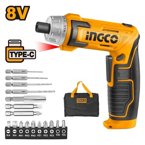 47 INGCO By Winland 8V 1 4 Lithium Ion Cordless Screwdriver