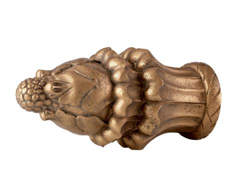 Kirsch Acanthus Leaf Finial For 1 3-8 Inch Or 2 Inch Wood Drapery Rods At Designer Drapery ...