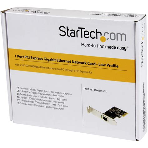 Startech Port Pci Express Pcie Gigabit Nic Server Adapter Network